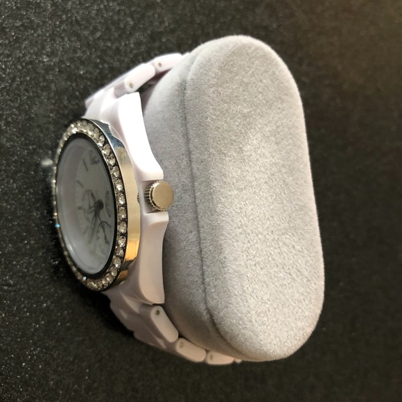 White Rhinestone Watch - Picture 3 of 4
